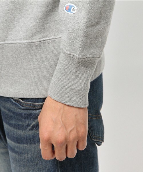 Champion（チャンピオン）の「Champion CREW NECK SWEAT（スウェット・メンズ・グレー/グリーン/ネイビー・L/M）」の7枚目の写真