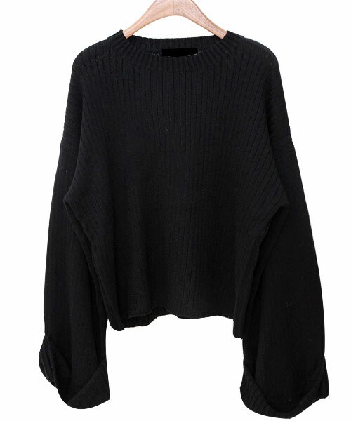 Aco Design（アコデザイン）の「ポンチョ風ニット（ニット/セーター・レディース・ワイン/アイボリー/ブラック・フリー）」の3枚目の写真