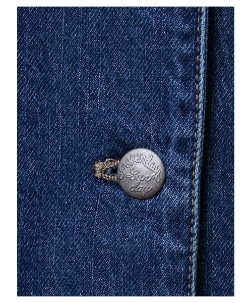 SEVENDAYS=SUNDAY（セブンデイズサンデイ）の「・CONE DENIM チェスターコート（ジャケット/アウター・インディゴ/ライトインディゴ・M/L）」の7枚目の写真