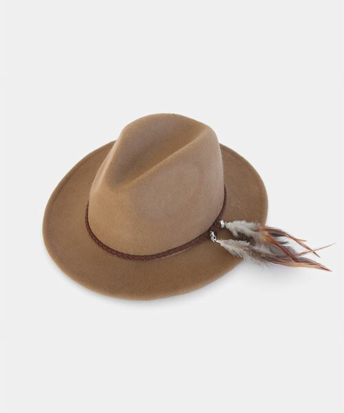 DHOLIC（ディーホリック）の「フェザーポイントフロッピーハット（ハット・レディース・カーキ/ブラウン/ブラック・FREE）」の3枚目の写真