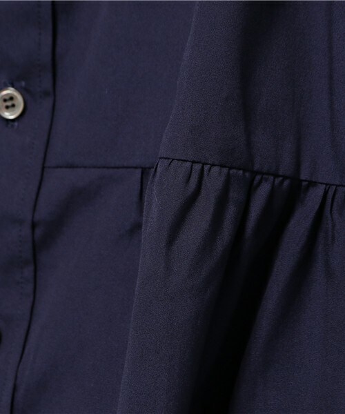 gomme(ゴム)の「ダーツアップワンピース(シャツワンピース・レディース・ホワイト/ブラック/ネイビー・MEDIUM)」の12枚目の写真