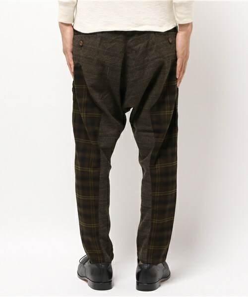 FRAPBOIS（フラボア）の「チェックダイ（その他パンツ・メンズ・ネイビー/ブラウン・2/3）」の5枚目の写真