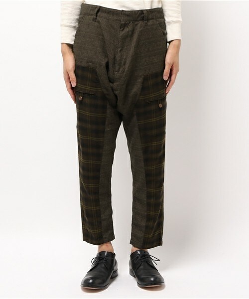 FRAPBOIS（フラボア）の「チェックダイ（その他パンツ・メンズ・ネイビー/ブラウン・2/3）」の6枚目の写真