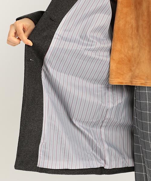 RAY CASSIN（レイカズン）の「モッサチェスターコート（ジャケット/アウター・レディース・ネイビー/キャメル/グレー/チャコールグレー・M/L）」の8枚目の写真