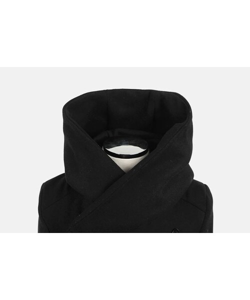 STORES.jp(ストアーズドットジェーピー)の「フード付きダブルPコート★ロング丈★モード★【送料無料】(ピーコート・メンズ・その他)」の8枚目の写真