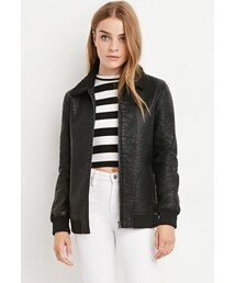 FOREVER 21 | FOREVER 21 Faux Leather Jacket(ライダースジャケット)