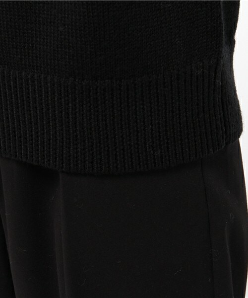 CLANE（クラネ）の「CLANE シフォンスリーブニット（ニット/セーター・レディース・ブラック/カーキ・36）」の8枚目の写真
