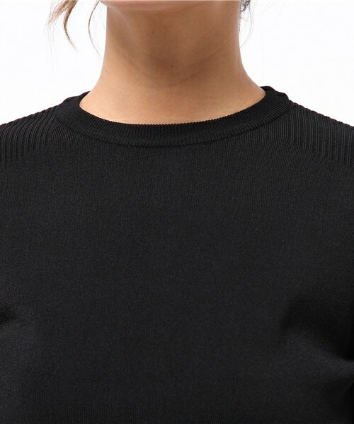 CLANE（クラネ）の「CLANE ベーシックコンパクトニット（ニット/セーター・レディース・ブラック/グレー・36/38）」の7枚目の写真