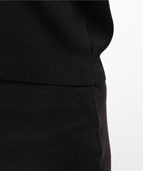 CLANE（クラネ）の「CLANE ベーシックコンパクトニット（ニット/セーター・レディース・ブラック/グレー・36/38）」の9枚目の写真