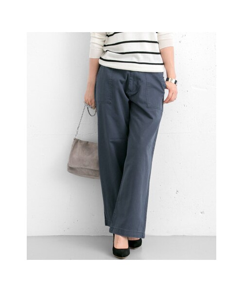 URBAN RESEARCH Sonny Label（アーバンリサーチサニーレーベル）の「ワイドカーゴパンツ（パンツ・レディース・カーキ/ネイビー/キャメル・36/38）」の8枚目の写真