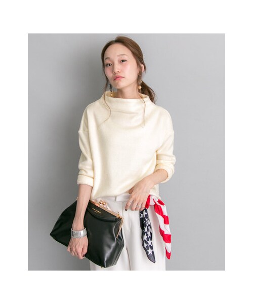 URBAN RESEARCH（アーバンリサーチ）の「シャギーボトルネックプルオーバー（トップス・レディース・OFF/GREY/SAX BLUE・FREE）」の7枚目の写真