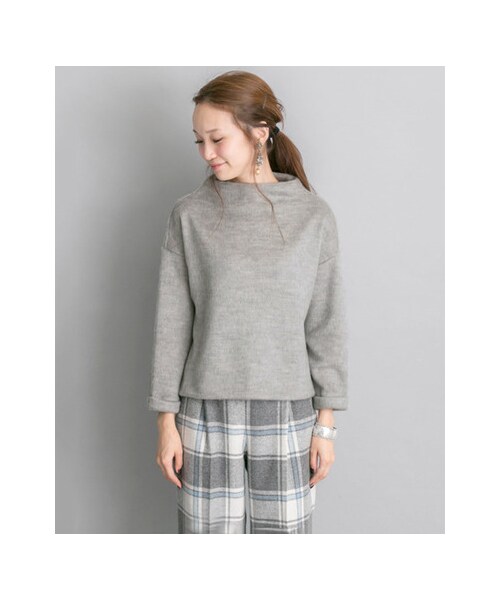 URBAN RESEARCH（アーバンリサーチ）の「シャギーボトルネックプルオーバー（トップス・レディース・OFF/GREY/SAX BLUE・FREE）」の11枚目の写真