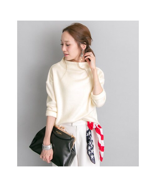 URBAN RESEARCH（アーバンリサーチ）の「シャギーボトルネックプルオーバー（トップス・レディース・OFF/GREY/SAX BLUE・FREE）」の6枚目の写真