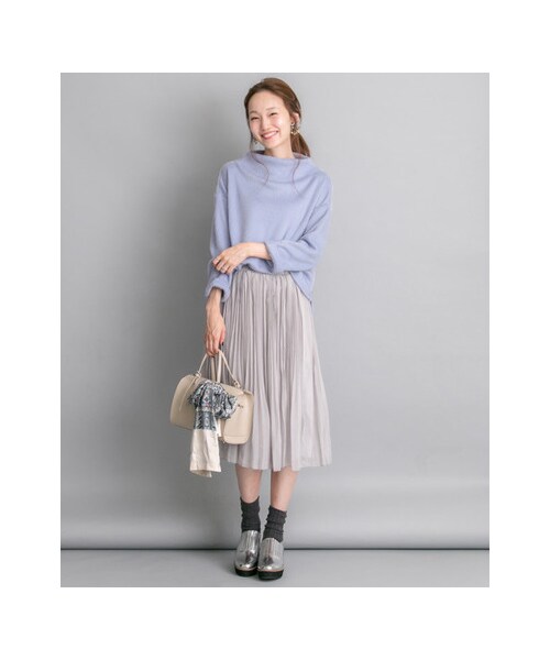 URBAN RESEARCH（アーバンリサーチ）の「シャギーボトルネックプルオーバー（トップス・レディース・OFF/GREY/SAX BLUE・FREE）」の5枚目の写真