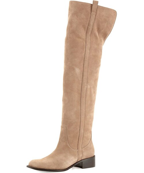 light tan over the knee boots