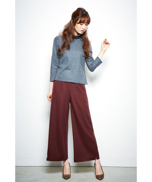 Danny&Anne（ダニーアンドアン）の「Wide turtle long sleeve tops（トップス・レディース・WHITE/GRAY/BORDEAUX・FREE）」の12枚目の写真