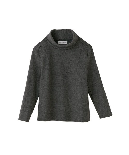Danny&Anne（ダニーアンドアン）の「Wide turtle long sleeve tops（トップス・レディース・WHITE/GRAY/BORDEAUX・FREE）」の2枚目の写真