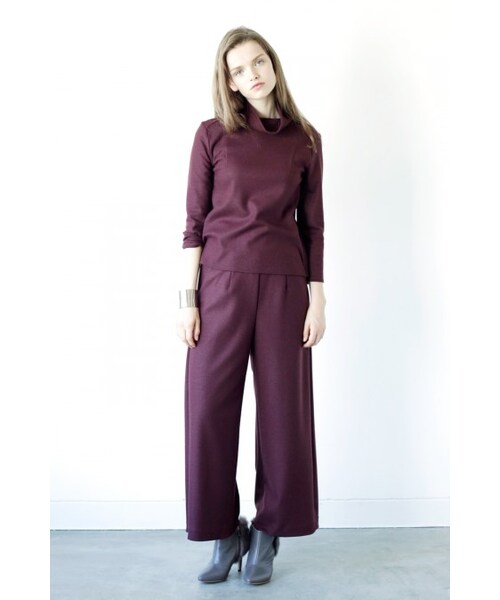 Danny&Anne（ダニーアンドアン）の「Wide turtle long sleeve tops（トップス・レディース・WHITE/GRAY/BORDEAUX・FREE）」の14枚目の写真