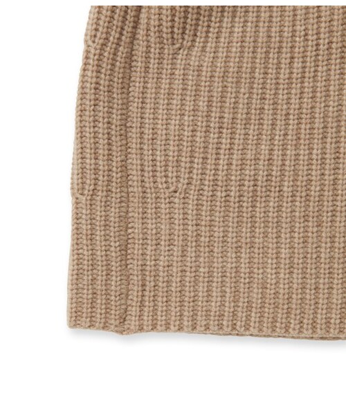 ADAM ET ROPE'（アダムエロペ）の「太ベルト畦編みカーディガン（トップス・レディース・キャメル/ネイビー・38）」の8枚目の写真