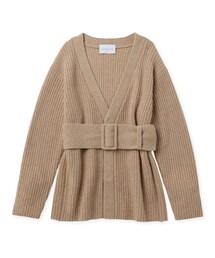 ADAM ET ROPE' | 太ベルト畦編みカーディガン(トップス)