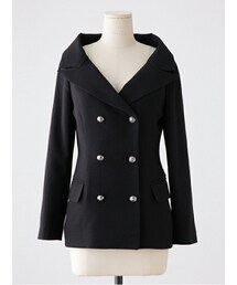 imvely | オフショールテーラードダブルボタンジャケット(テーラードジャケット)
