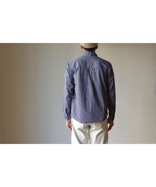nisica（ニシカ）の「【2015秋の新作】nisica ニシカ B.D SHIRT CHECK ボタンダウンシャツ チェック NVY ネイビー UNISEX 男女兼用（シャツ/ブラウス・メンズ・その他）」の3枚目の写真