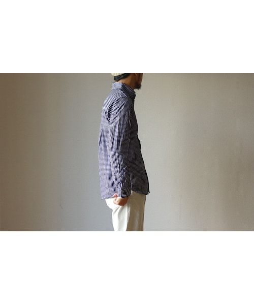 nisica（ニシカ）の「【2015秋の新作】nisica ニシカ B.D SHIRT CHECK ボタンダウンシャツ チェック NVY ネイビー UNISEX 男女兼用（シャツ/ブラウス・メンズ・その他）」の2枚目の写真