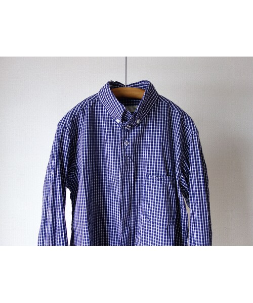 nisica（ニシカ）の「【2015秋の新作】nisica ニシカ B.D SHIRT CHECK ボタンダウンシャツ チェック NVY ネイビー UNISEX 男女兼用（シャツ/ブラウス・メンズ・その他）」の7枚目の写真
