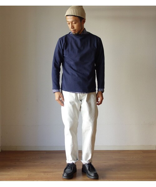 nisica（ニシカ）の「【2015秋の新作】nisica ニシカ B.D SHIRT CHECK ボタンダウンシャツ チェック NVY ネイビー UNISEX 男女兼用（シャツ/ブラウス・メンズ・その他）」の5枚目の写真