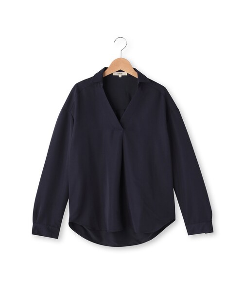 OZOC（オゾック）の「スキッパードルマンシャツ（トップス・レディース・ネイビー/ブラック/カーキ・M）」の10枚目の写真