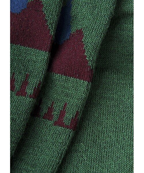 Ne-net（ネネット）の「やまのソックス / タイツ（レッグウェア・レディース・green/navy/gray・02）」の4枚目の写真