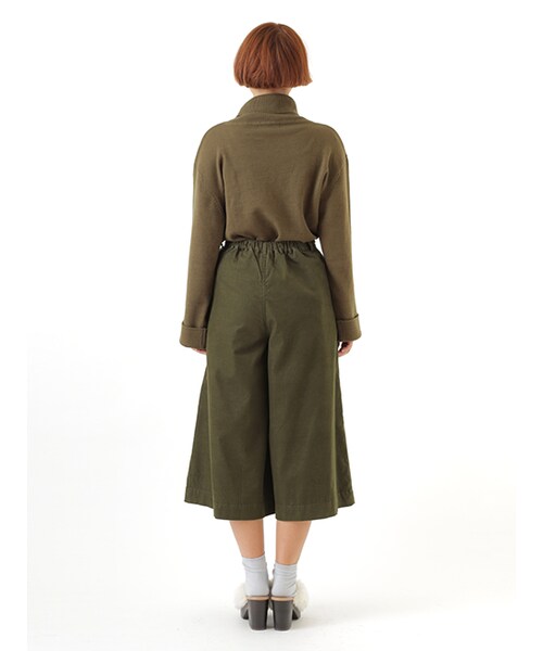 w closet(ダブルクローゼット)の「コーデュロイタックガウチョパンツ(パンツ・レディース・キャメル/カーキ/ブラック・FREE)」の6枚目の写真