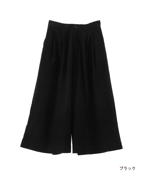 w closet(ダブルクローゼット)の「コーデュロイタックガウチョパンツ(パンツ・レディース・キャメル/カーキ/ブラック・FREE)」の1枚目の写真