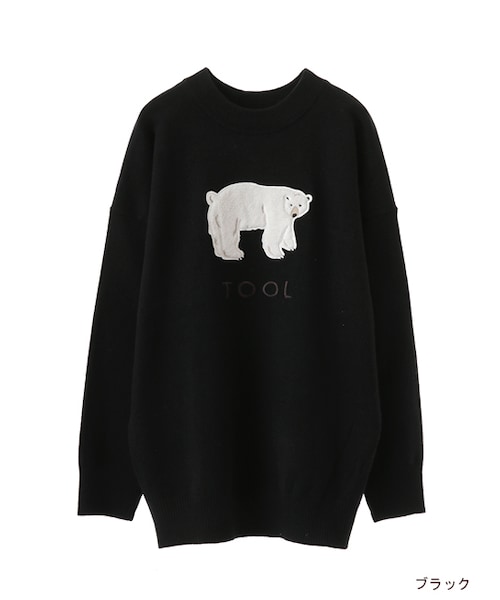 w closet（ダブルクローゼット）の「くまモチーフニット（）」 - WEAR