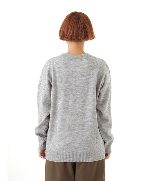 w closet(ダブルクローゼット)の「くまモチーフニット(トップス・レディース・グレー/キャメル/ブラック・FREE)」の6枚目の写真