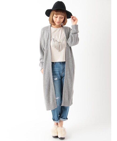 w closet（ダブルクローゼット）の「ファー・スウェードサボ（シューズ・レディース・キナリ/ブラウン/ブラック・M/L）」の8枚目の写真