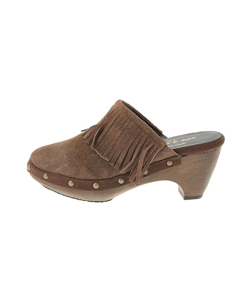 w closet（ダブルクローゼット）の「本革フリンジサボ（シューズ・レディース・ブラウン/アンバーグレー/ブラック・M/L）」の5枚目の写真