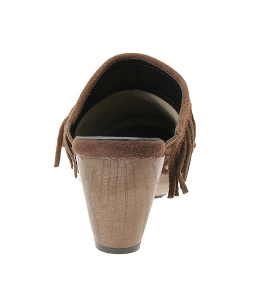 w closet（ダブルクローゼット）の「本革フリンジサボ（シューズ・レディース・ブラウン/アンバーグレー/ブラック・M/L）」の6枚目の写真