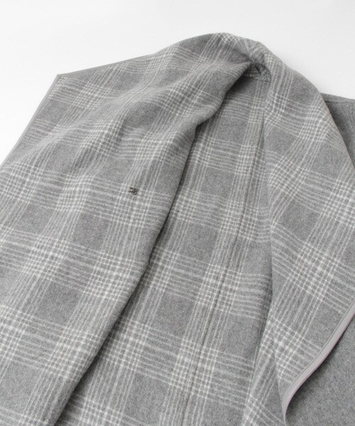 URBAN RESEARCH ROSSO WOMEN(アーバンリサーチ ロッソ)の「格紋雙面兩穿大衣(ジャケット/アウター・レディース・藏青色/灰色・FREE)」の22枚目の写真