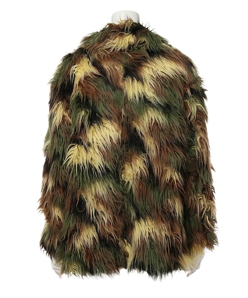 G.V.G.V.（ジーヴィージーヴィー）の「FAUX FUR BIG LAPEL SHORT COAT（ジャケット/アウター・レディース・BLACK/GREY/KHAKI・36）」の5枚目の写真