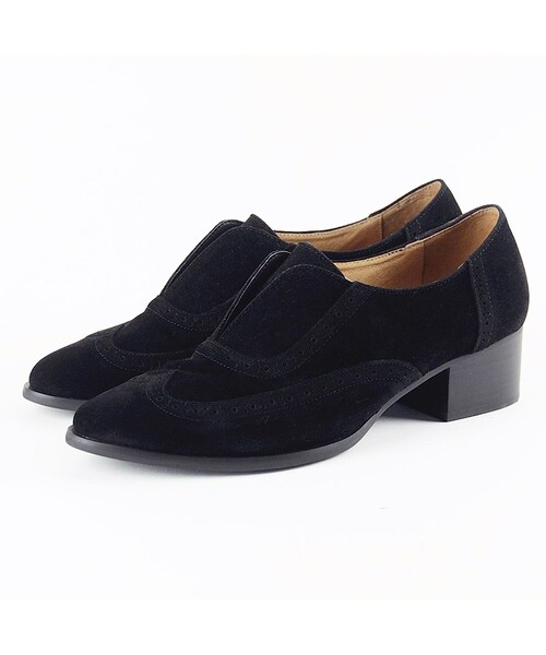 ORiental TRaffic（オリエンタルトラフィック）の「ベロアシューズ（シューズ・レディース・ブラック/キャメル/グレー・S/M/L/LL）」の2枚目の写真