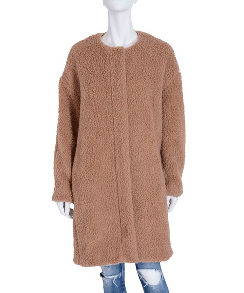 Ungrid（アングリッド）の「ボアルーズコート（ジャケット/アウター・レディース・オフホワイト/キャメル・S/M）」の4枚目の写真