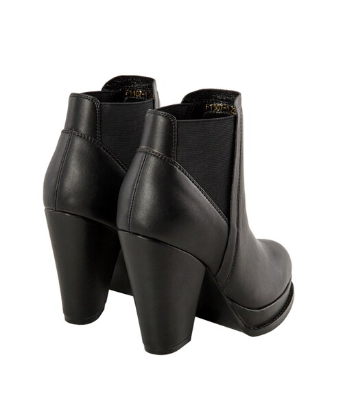 gracegift（グレースギフト）の「微尖側鬆緊防水台高跟踝靴（その他・レディース・黑・35/36/37/38/39/40/41）」の4枚目の写真