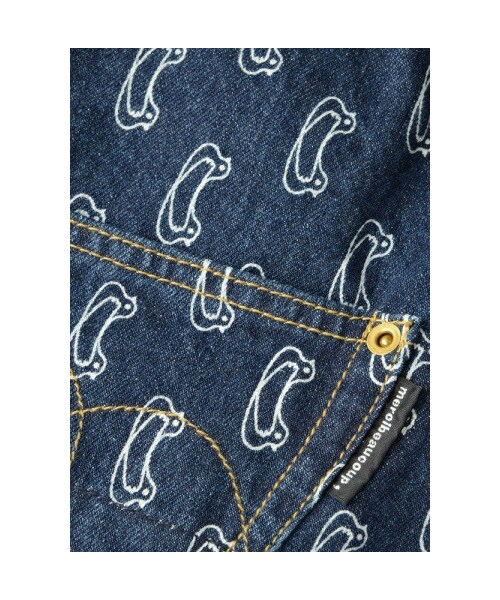 mercibeaucoup,（メルシーボークー）の「メルシーボークー、/ Ｂ：ハトプリデニム / パンツ（パンツ・レディース・blue/navy・0/01）」の3枚目の写真
