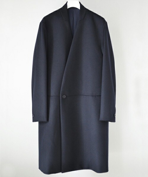 ETHOSENS ノーカラーダブルコート ETHOSENS（エトセンス）の「ノー