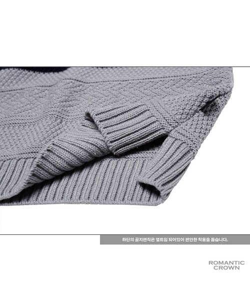 ROMANTIC CROWN（ロマンティッククラウン）の「Overlap knit_navy（その他・メンズ・기타）」の12枚目の写真