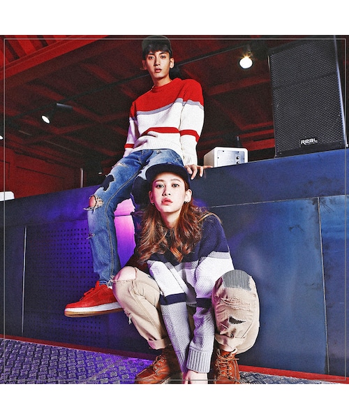 ROMANTIC CROWN（ロマンティッククラウン）の「Overlap knit_navy（その他・メンズ・기타）」の4枚目の写真