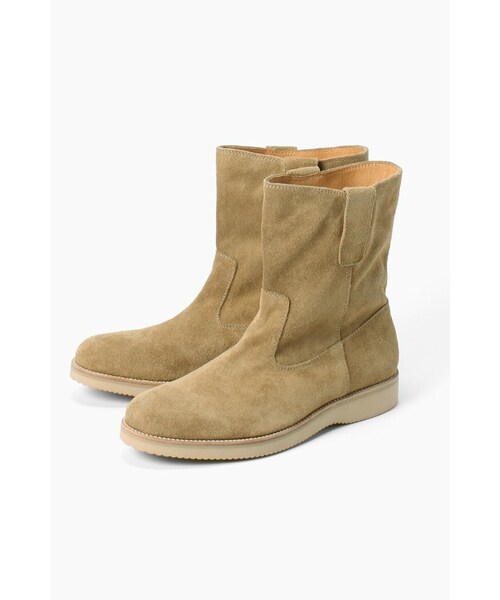 417 EDIFICE（フォーワンセブンエディフィス）の「《予約》HERISSON*MIURA スエードペコスブーツ（シューズ・メンズ・ブラック/キャメル・40/41/42）」の2枚目の写真