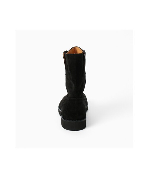 417 EDIFICE（フォーワンセブンエディフィス）の「《予約》HERISSON*MIURA スエードペコスブーツ（シューズ・メンズ・ブラック/キャメル・40/41/42）」の4枚目の写真