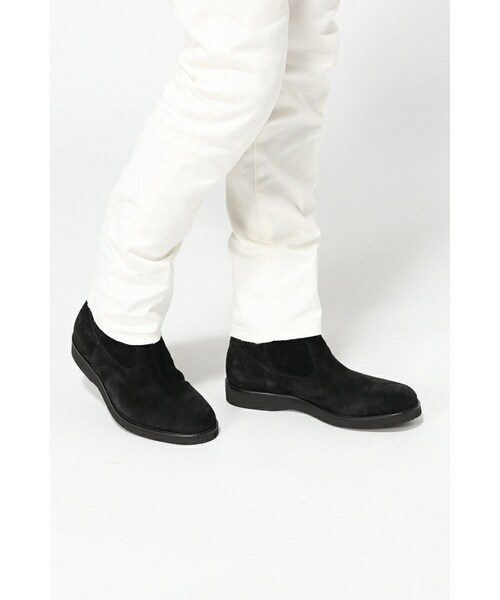 417 EDIFICE（フォーワンセブンエディフィス）の「《予約》HERISSON*MIURA スエードペコスブーツ（シューズ・メンズ・ブラック/キャメル・40/41/42）」の13枚目の写真